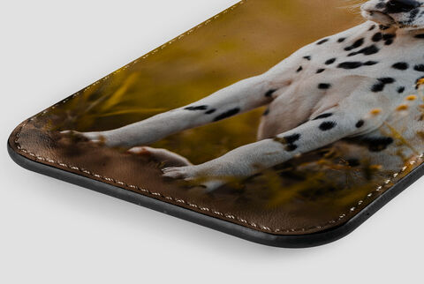 phone sleeve with a personalised photo printed onto it