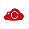 Red cloud symbol with a camera symbol underneath