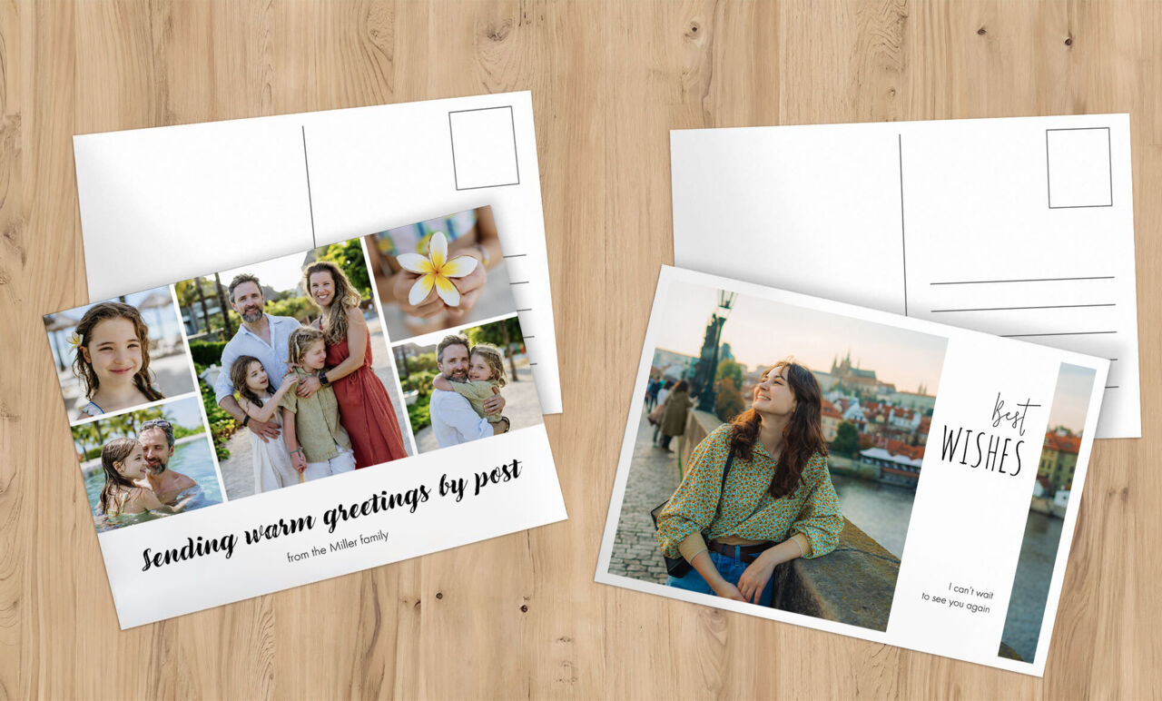 Photo and postcards greeting cards