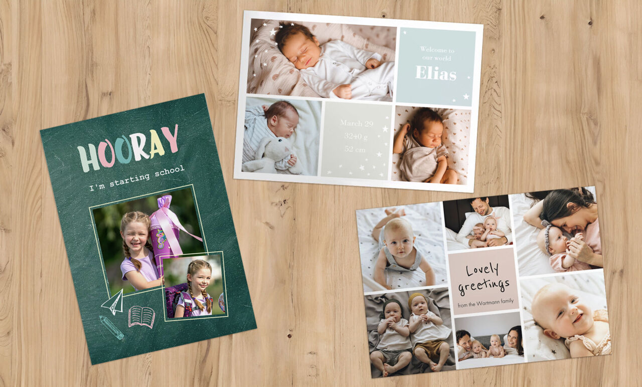 Photo and postcards greeting cards