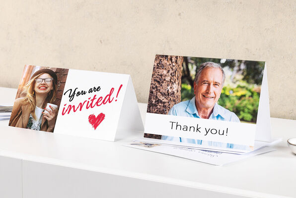 personalised thank you cards and personalised photo invitation cards